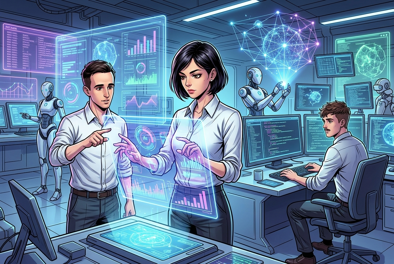 Tom, Tristan and Maria developing new multi-agent systems and algorithms