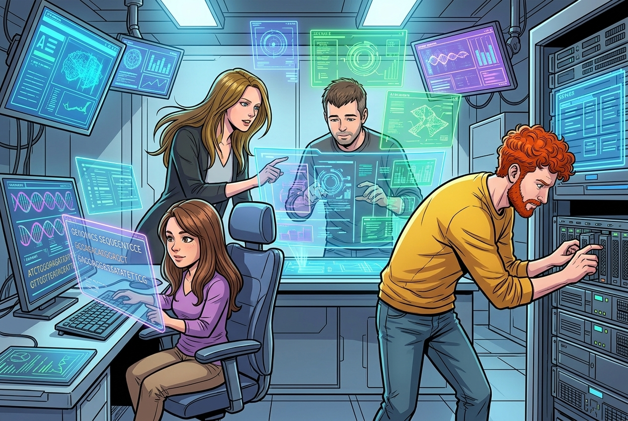 Peter, Lore, Siri and James learning to predict the future for healthcare